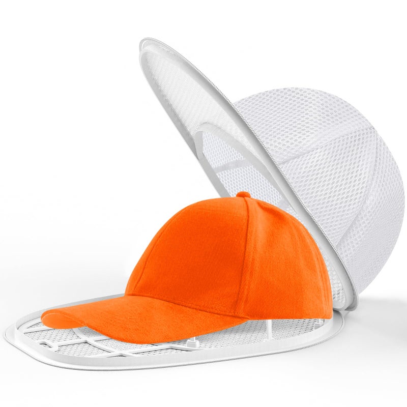Eiito Hat Washer for Washing Machine,Hat Cleaner for Baseball Caps with Frame Cage and Mesh (1Pack white with mesh) - Image 1